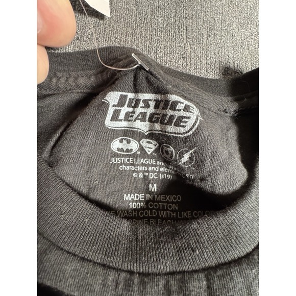 Justice League T Shirt Mens M 4 Part Batman Superman Flash Green Lantern Image - Picture 4 of 5